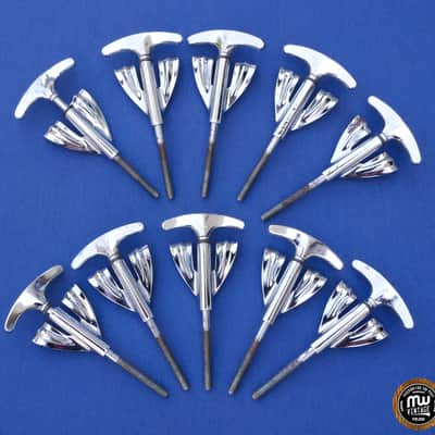 Ludwig Super Classic Vistalite Clawhooks Claws T-rods Pack Of 10 VG Vintage NO.1 image 2