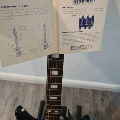 Teisco Audition 1960s Closet Classic near mint time warp condition - Dark Red burst image 12