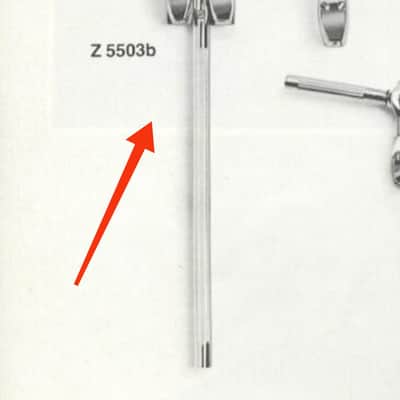 Vintage Sonor Z 5503 b Twin Ratchet Link Double Tom Arm Holder 19,4mm / 19 mm - Late 1960s/1970s - Very Good Condition Bild 10