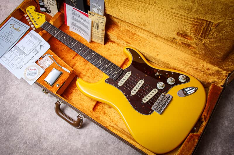 FENDER USA Custom Shop 59' Reissue Stratocaster NOS M/H "Grafitti Yellow + Rosewood" (2009) image 1