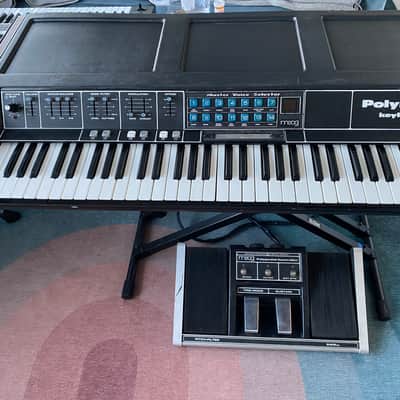 Moog Polymoog + foot controller ( pitch and filter )1975 - 1978