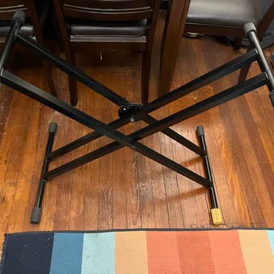 Hercules KS120B EZ-LOK Double-X Keyboard Stand 2010s - Black image 1