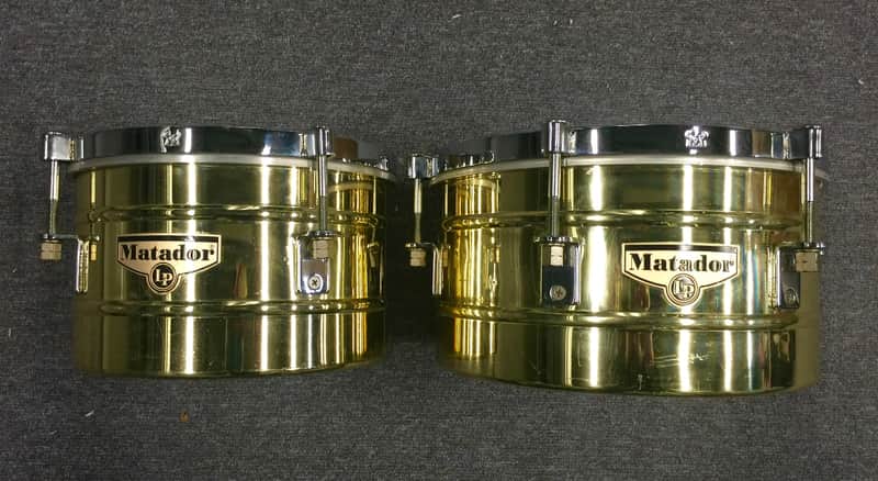 Latin Percussion M257-BNG Matador Series 14" / 15" Steel Timbales w/Stand image 1