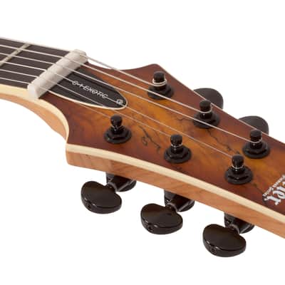 Schecter C-1 Exotic Spalted Maple Satin Natural Vintage Burst image 10