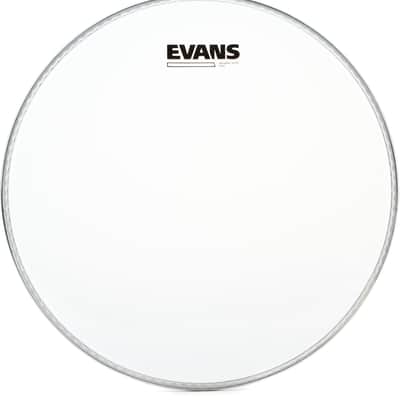 Evans EMAD Coated Bass Drum Batter Head - 18 inch Bundle with Evans Snare Side Clear Drumhead - 13 inch image 2