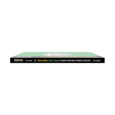 (100) 12" Mint Green Paper Plastic Record Heavyweight Polylined Inner Sleeves 12IAMG image 3
