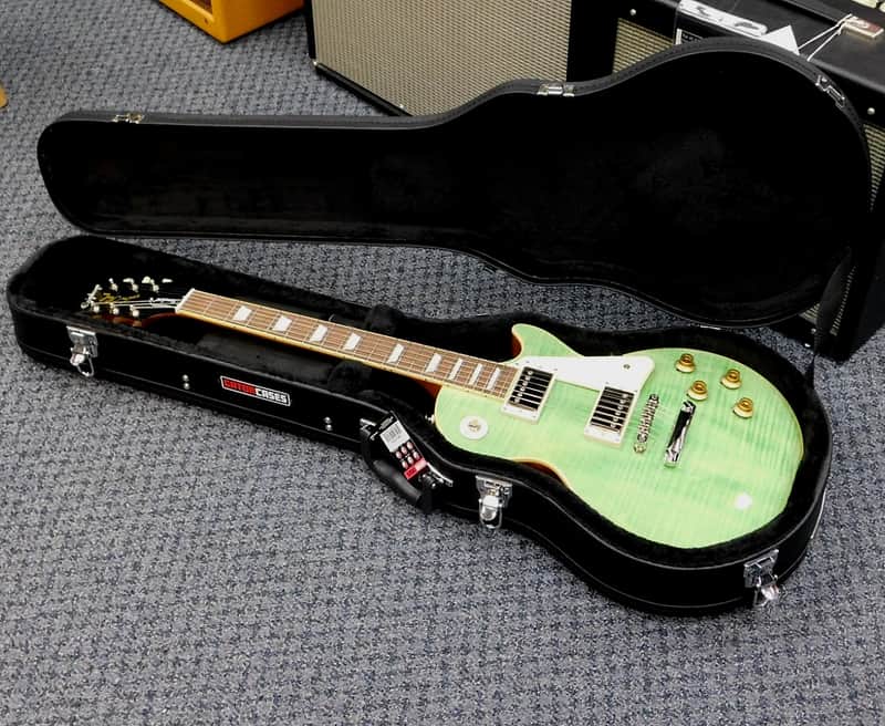 2024 Epiphone Les Paul Standard '50s Figured Electric Guitar w/ Case! Seafoam Green! VERY NICE!!! image 1