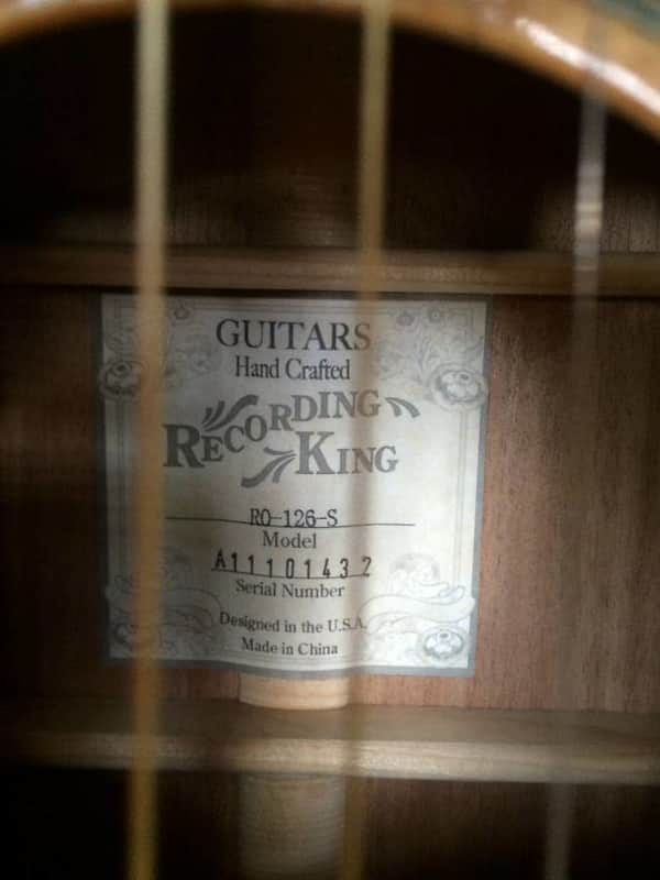 Recording King RO-126-S Acoustic Guitar | Reverb