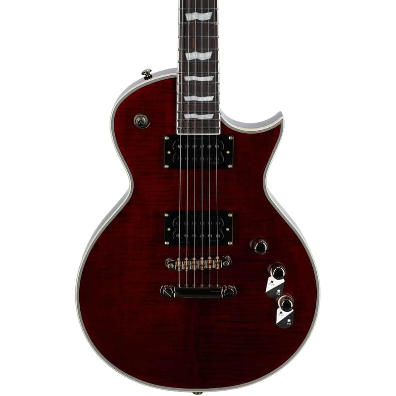 ESP LTD EC-1000T CTM Electric Guitar - See-thru Black Cherry image 1