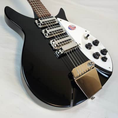 Rickenbacker 325C64 Jet Glo Miami, 3 Toaster Pickups, w/Vibrato, Short Scale, HSC image 9