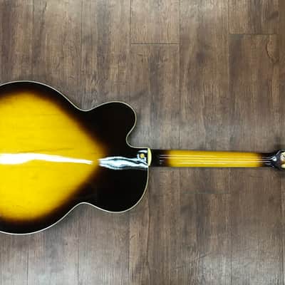 Carlo Robelli Jazz Archtop Hollow-Body  Electric Guitar Sunburst image 5