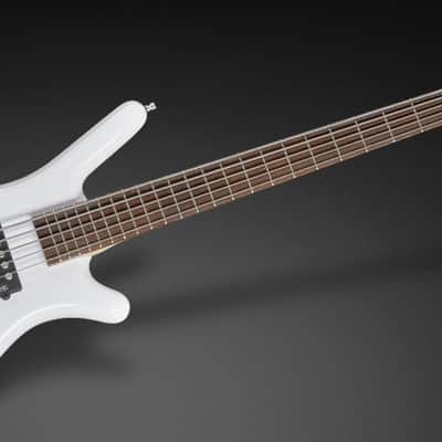 Warwick RockBass Corvette $$-4 String - Solid White High Polish image 6