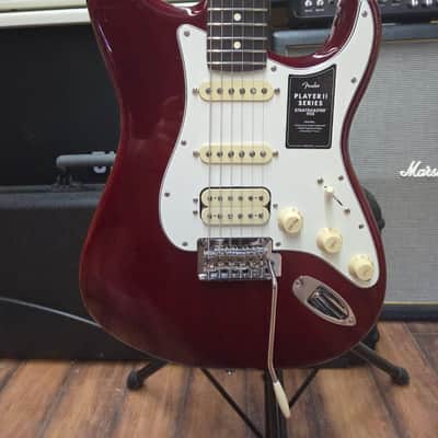 Fender Player II Stratocaster HSS (chambered mah.) Transparent Cherry Burst image 1