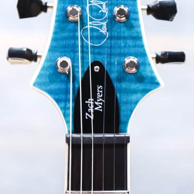 PRS SE Zach Myers Semi-Hollow Body Myers Blue Electric Guitar w/Bag #H091079 image 7