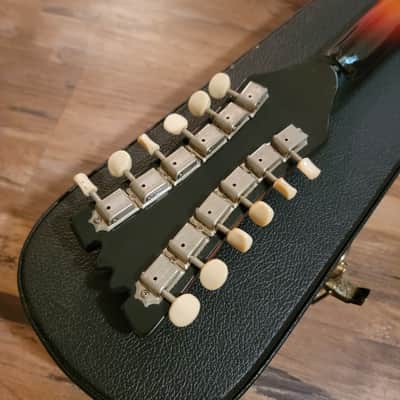 1966 Mosrite Celebrity III 12 String 3-12SB Electric Guitar Sunburst All Original W/HSC image 12