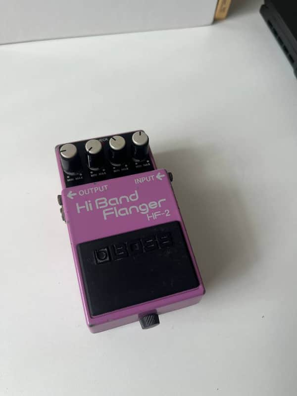 Boss HF-2 Hi Band Flanger (Green Label) 1989 - 1993 - Pink image 1