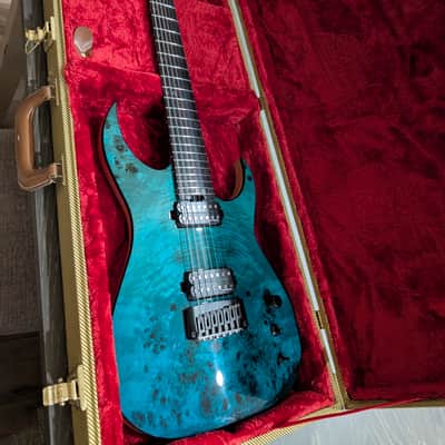 Schecter KM-7 Artist Lagoon Fade 7 String Electric Guitar image 2