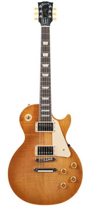 Gibson Les Paul Standard 50s Figured Top Dirty Lemon Burst Cherry Back image 1