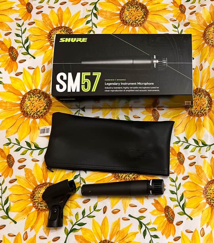 Shure SM57 Cardioid Dynamic Microphone 1984 - Present - Black image 1