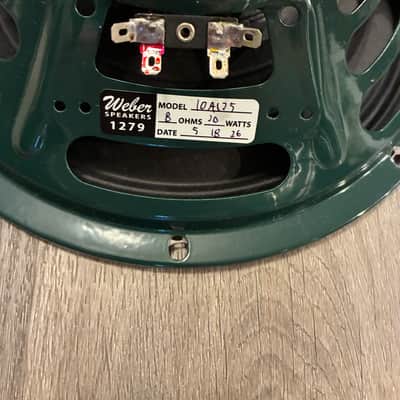 Weber 10A125 Alnico Speaker - 8 Ohms, 20 Watt, Lite Dope 2026 image 2