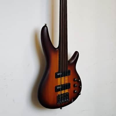 Ibanez SRF700-BBF Bass Workshop Fretless Soundgear - 2014 - Present - Brown Burst Flat image 3