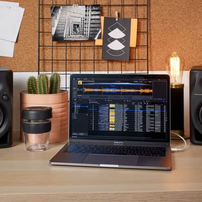 Pioneer DJ DM-40D-BT 4-inch Desktop Active Monitor Speakers with Bluetooth (Pair, Black) with Studio Monitor Isolation Pads image 7