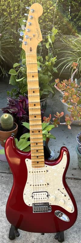 Fender American Double Fat Stratocaster with (Scalloped) Rosewood Fretboard 2000 - 2002 - Candy Apple Red image 1