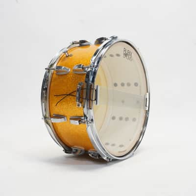 LUDWIG CLASSIC SCHOOL FESTIVAL 14"x 6.5" SNARE DRUM 1966 - Gold Mist image 6