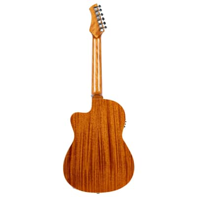 Ortega RCE238SN-FT Performer Series Solid Alaskan Sitka Spruce Top Mahogany Neck Nylon 6-String Classical Acoustic-Electric Guitar w/Deluxe Gig Bag image 4