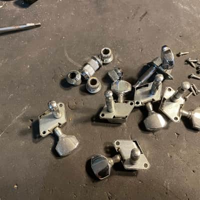 Yamaha 6 inline 80,90 - original tuners for electric guitar image 3