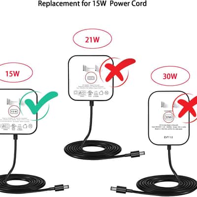 Power Cord Replacement for Alexa Dot 4th Gen/3rd Gen/5th Gen 2022, Show 5 2nd Generation 2021 Speaker, 15W Charger Adapter image 3