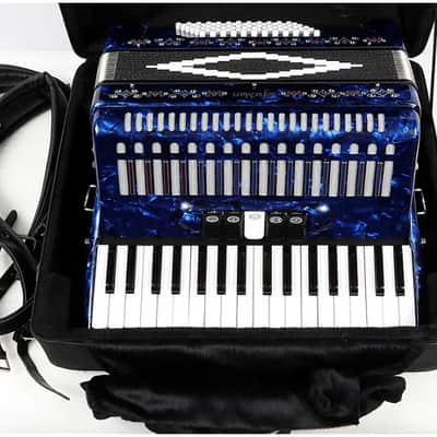 Sofiamari SM3472 34 Piano 72 Bass Button Accordion 2010s - Dark Blue Pearl image 3