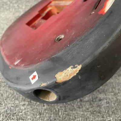 HSH Basswood Guitar Body in Red Burst image 9