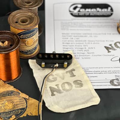 General Vintage Tone  NOS For Esquire®️ Tele ®️ Bridge Pickup Hand wound 58 / 60 magnet wire Wheleer Heavy Formvar Hysteric Vintage Collector’s  NOS Nos image 8