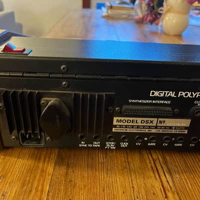 Oberheim DSX 16-Voice Digital Sequencer 1981 - Blue with Wood Sides image 5