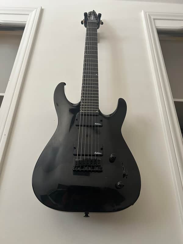 Jackson JS Series JS22-7 DKA HT Dinky Archtop with Amaranth Fretboard 2019 - 2020 - Gloss Black image 1