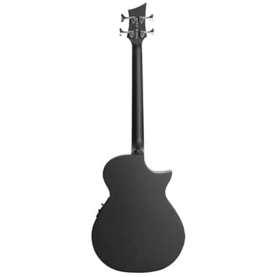 Lindo Left Handed Neptune V3 Short Scale (30") Electro Acoustic Bass Guitar & Premium HARD CASE - Matte Black image 5
