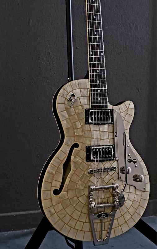 Duesenberg Starplayer TV Pearl Series Semi-Hollow Electric Guitar 2010s - Ice Pearl image 1
