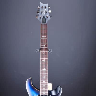 PRS SE "Exotic" Custom 24-08 Poplar Burl Limited Edition Lake Blue Midnight Burst image 5