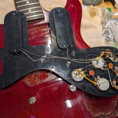 1965 Gibson Melody Maker D Double Pickup Electric Guitar Cherry With Case image 9