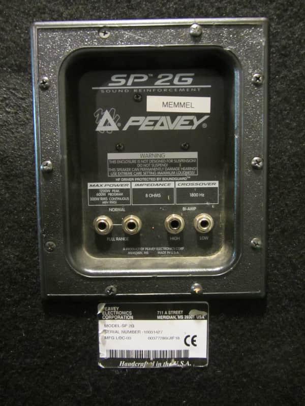 Peavey SP2G PA Main Speakers Pair 15” & Horn | Reverb