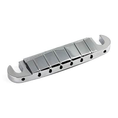 ABM 3025 Modern Compensated Wraparound Bridge Tailpiece (Chrome, Aluminium) image 2