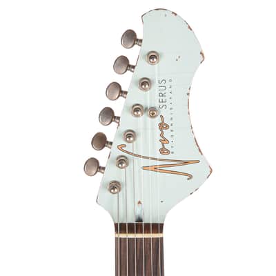 Novo Serus J Sonic Blue Medium Distress w/ Lollar 50's Wind P-90 Pickups (Serial #26819) image 6