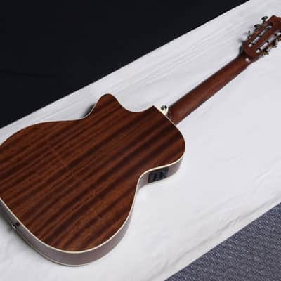 Luna Artist Vintage distressed NYLON string acoustic electric guitar NEW - Classical image 4