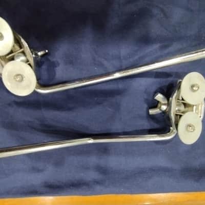 Vintage Ludwig bass drum spurs - gull wing 1960's image 18