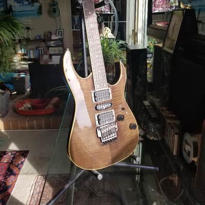 Ibanez SRGT 47 FM thru-neck spot model passive 24F 2003 - Dark Olive Green image 1