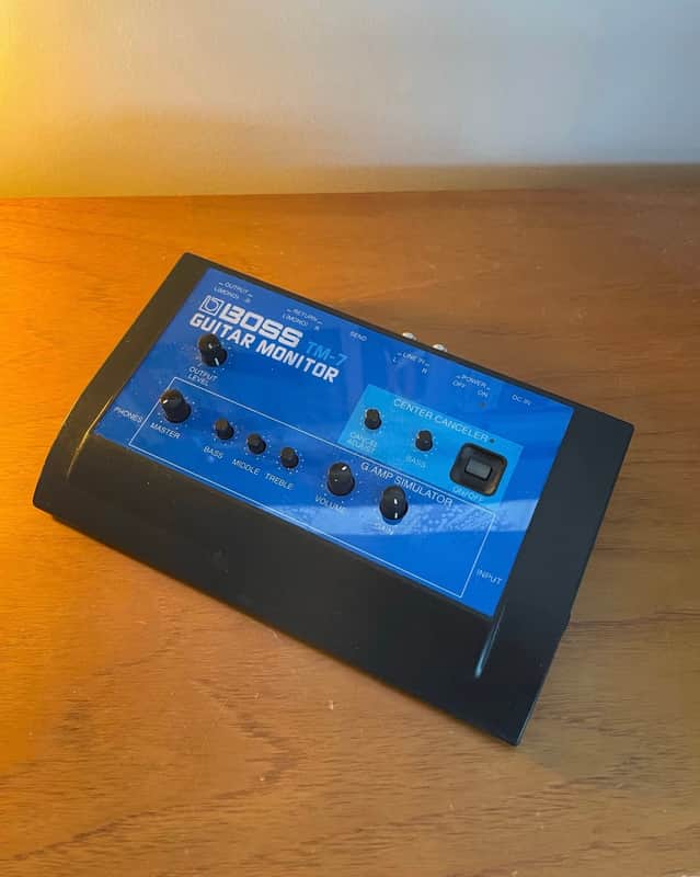 Boss TM-7 Guitar Monitor 1995 - 1996 - Blue image 1
