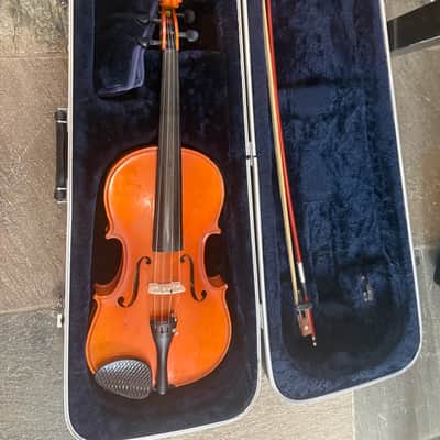 15" viola with case and bow. Made in Romania image 1
