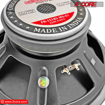 5 Core 15 inch Subwoofer with PA DJ Speaker 250W RMS, 2500W PMPO, 2.5" Voice Coil Bild 9