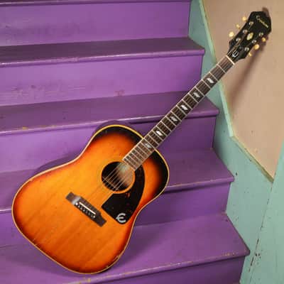 1967 Epiphone FT79 (Gibson) Texan Slope Dreadnought Guitar (VIDEO! Work Done, Ready) image 1